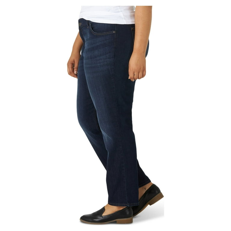 Lee Women's Plus Size Regular Fit Straight Leg Jeans - 103087177