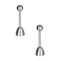 2 pcs!! DreamyJuly Egg Topper Egg Opener Made of Stainless Egg Cutter Egg Shawl Separator Remover Egg Opening For Soft and Hard Boiled Tool For Kitchen Dining Room Bar, Egg cracker