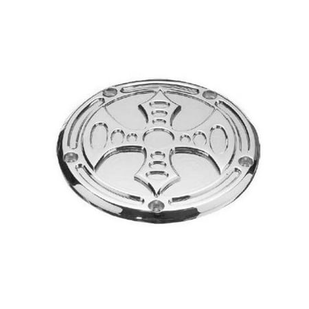 Billet Side Mirrors - Precision Billet BAX-230-5H-BLK Bad Axe Side Billet Derby Cover - Black