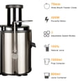 thumbnail image 6 of 1L 2 Speed Juicer Machine, Juice Extractor with Big Mouth Feed Chute, 304 Stainless-steel Filter, High Juice Yield, Easy to Clean & BPA-Free, 800W, Anti-drip, Dishwasher Safe, B206, 6 of 8