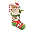 thumbnail image 3 of Adornos colgantes navideños para perros en 2D, adornos decorativos de dibujos animados para árbol de Navidad, colgantes de acrílico con forma de perro o gato para cachorros, 3 of 5