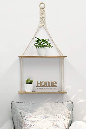 Macrame wall hanging shelf/Macrame Boho decor/House warming gift Macrame wall hanging shelf/Macrame Boho decor/House warming gift