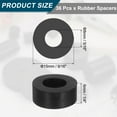 thumbnail image 2 of 36Pack Thick Rubber Spacer, 9/16 Inch OD x 5/16 Inch ID x 1/4 Inch Thickness, 2 of 6