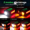 thumbnail image 2 of Luz para bicicleta, luz para bicicleta recargable por USB con velocímetro, computadora para bicicleta, luz LED para bicicleta, luz potente delantera y trasera para ciclismo de mont, 2 of 5