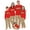 Style 2, variant on Christmas Cookie Crew Family Matching Pajama Set, Festive Red Holiday Design with Pet Outfit