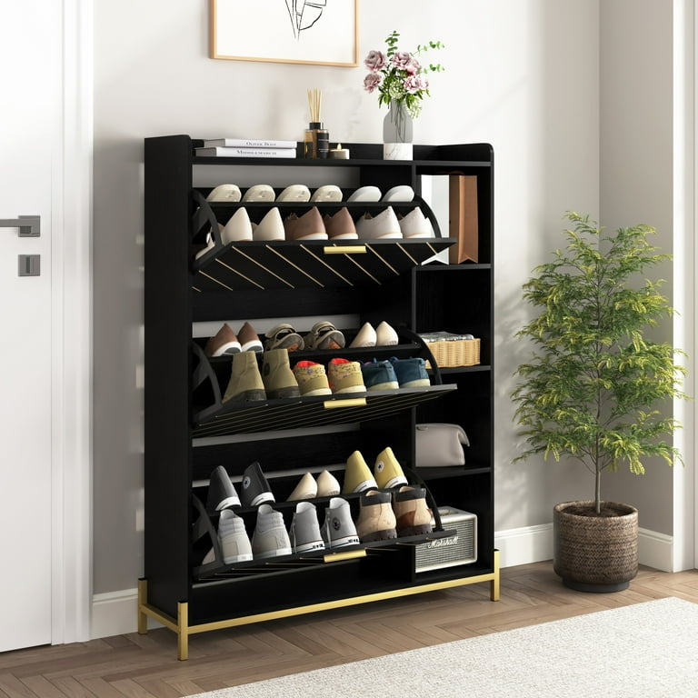 Spaco Shoe Cabinet for Entryway, Shoe Cabinet with Flip Drawers