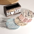 thumbnail image 7 of Style-Carry 6 Pack Wood Coasters with Holder, Rustic Farmhouse Drink Coasters for Coffee Table & Kitchen, Tabletop Protection, Housewarming Gifts, 7 of 7