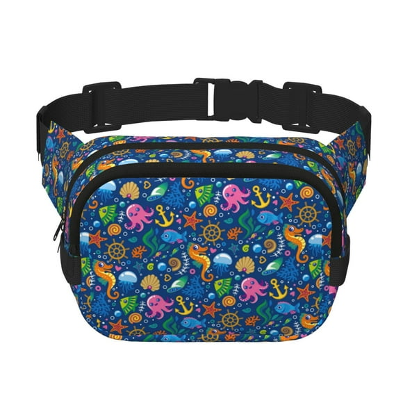 Gaeub Sea Fish print Collapsible Cooler Bag Insulated,Leakproof Food Bag for Hot or Cold Food Delivery,Travel Insulated Bag, or Beach Cooler Bags