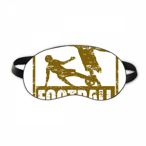 Brown Football Player Slide Tackle Sleep Eye Shield Soft Night Blindfold Shade Cover