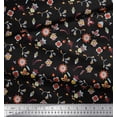 thumbnail image 2 of Soimoi Cotton Duck Fabric Leaves & Floral Artistic Print Fabric by The Yard 42 Inch Wide, 2 of 3
