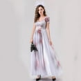 thumbnail image 4 of Women Halloween Woman Bride A Line Maxi Dress Halloween Party Sleeveless Fancy Flowy Long Dress, 4 of 8