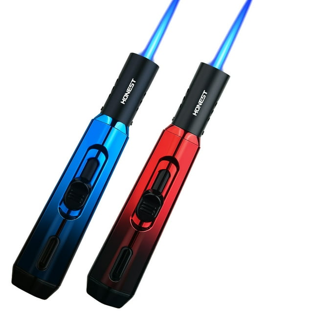 HONEST Torch Lighters, Butane Lighters Refillable Single Jet Flame for