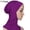 Purple, variant on Limei 1 Pieces Hijab Cap Adjustable Muslim Stretchy Turban Full Cover Shawl Cap Full Neck Coverage for Lady
