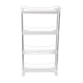 thumbnail image 1 of Estante para cosméticos de 4 capas, 37 x 12 x 70 cm, maximiza el espacio, organiza los elementos esenciales del almacenamiento transparente para el baño, 1 of 1