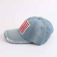 thumbnail image 4 of CFMIURAN Women's Baseball Caps Adjustable 250 Year American Anniversary Hat, Retro Embroidered Cap for Men Women Gifts Light Blue Western Cowboy Hat，, One Size, 4 of 5
