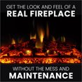 thumbnail image 3 of Cambridge Sorrento 47'' Electric Fireplace with Log Insert | Multi-Color Flame | For Rooms up to 210 Sq.Ft. | TV Stand | Remote | Cherry Mantel | Adjustable Heat Settings | Timer, 3 of 6