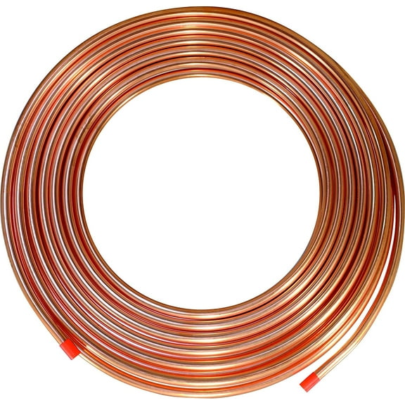 ICS Industries 3/8" OD Copper Refrigeration ACR Tubing, 50 ft Pipe & Plumbing Tubings Pack