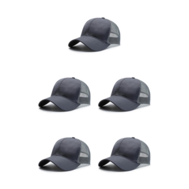 Transemion Lightweight Baseball Cap Comfort And Functionality Combined Sun Protection grey 5Set