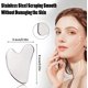 thumbnail image 4 of Gua Sha facial de acero inoxidable 304 con forma de corazón para el cuerpo Piedra Gua Sha, Gua Sha de metal para reducir las bolsas de los ojos, reafirmar el rostro, el cuello y las herramientas para, 4 of 5
