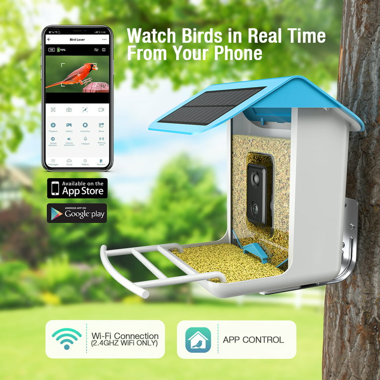  DEBARK® Smart Wild Bird Feeder with Camera Solar