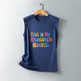 thumbnail image 2 of Tops de chaleco sueltos estampados vintage para mujeres y hombres Fridja  qr1303, 2 of 5