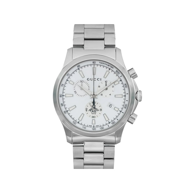 Gucci G-timeless 38mm Steel Silver Dial Quartz Men Watch YA126472  