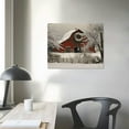 thumbnail image 3 of Leisuo 16x20" / 12x16" Vintage Abstract Prints for Home Decor Red Snowy Barn Christmas on the Farm Wall Hanging Picture &amp; Prints for Bedroom Dining Living Room Office Home Kitchen Decor, 3 of 4
