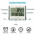 thumbnail image 2 of Yeacher Minitype Digital Indoor Thermometer Hygrometer Clock DC102 LCD Screen, 2 of 6
