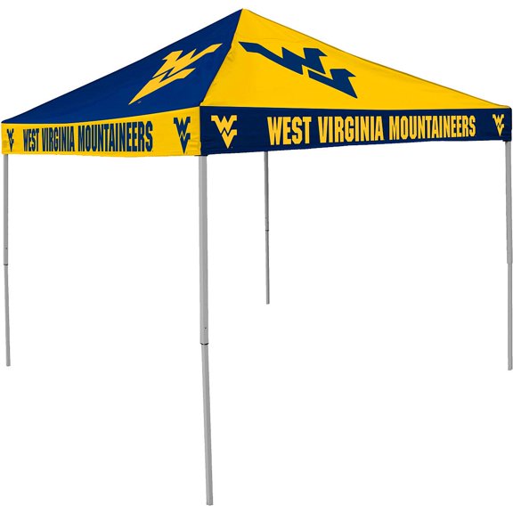West Virginia Mountaineers Canopy Tent 9X9 Checkerboard