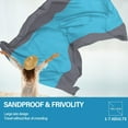 thumbnail image 5 of Beach Blanket Oversized Extra Large 78" X 81",Waterproof Sandproof Beach Blanket 1-7 Adults Lightweight Durable for Travel Camping Hiking Picnic, 5 of 7