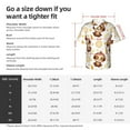 thumbnail image 5 of Honeii Sloth Yoga Print Men’s Hawaiian Shirt,Classic Button-Down Short Sleeve Shirt, for Beach, Vacation, and Outdoor Activities,3X-Large, 5 of 7