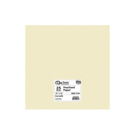 UPC: 0740512128693 | Paper Accents Paper Pearlized 12 x 12  25pc 80lb Cornsilk