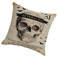 thumbnail image 1 of Toystoory Funda de almohada decorativa, decoración de Halloween, funda de almohada acogedora con patrón de calabaza, funda de cojín cuadrada para sofá, Decoración del hogar catorce SXYM42 Toystoory HA060851-14B, 1 of 6