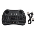 thumbnail image 1 of Mini teclado inalámbrico recargable de 2,4 GHz, teclado de mano, control remoto con panel táctil para PS3, TV, PC y portátil., 1 of 14