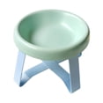 thumbnail image 3 of Cuenco para gatos con soporte, cuenco de cerámica para perros, para cachorros, gatitos, razas pequeñas y medianas Verde, 3 of 8