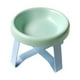 thumbnail image 3 of Comedero elevado para perros con soporte para proteger el cuello y dispensador de agua. Verde, 3 of 8