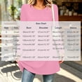 thumbnail image 3 of Edvintorg Womens Tunic Tops Plus Size Solid Color Long Sleeve Crew Neck Loose Lightweight Casual Shirt Women's Clothing Pink Pull-On, 3 of 7