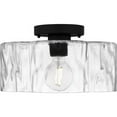 thumbnail image 5 of Quoizel Lilly 1-Light Matte Black Semi-Flush Mount, 5 of 5