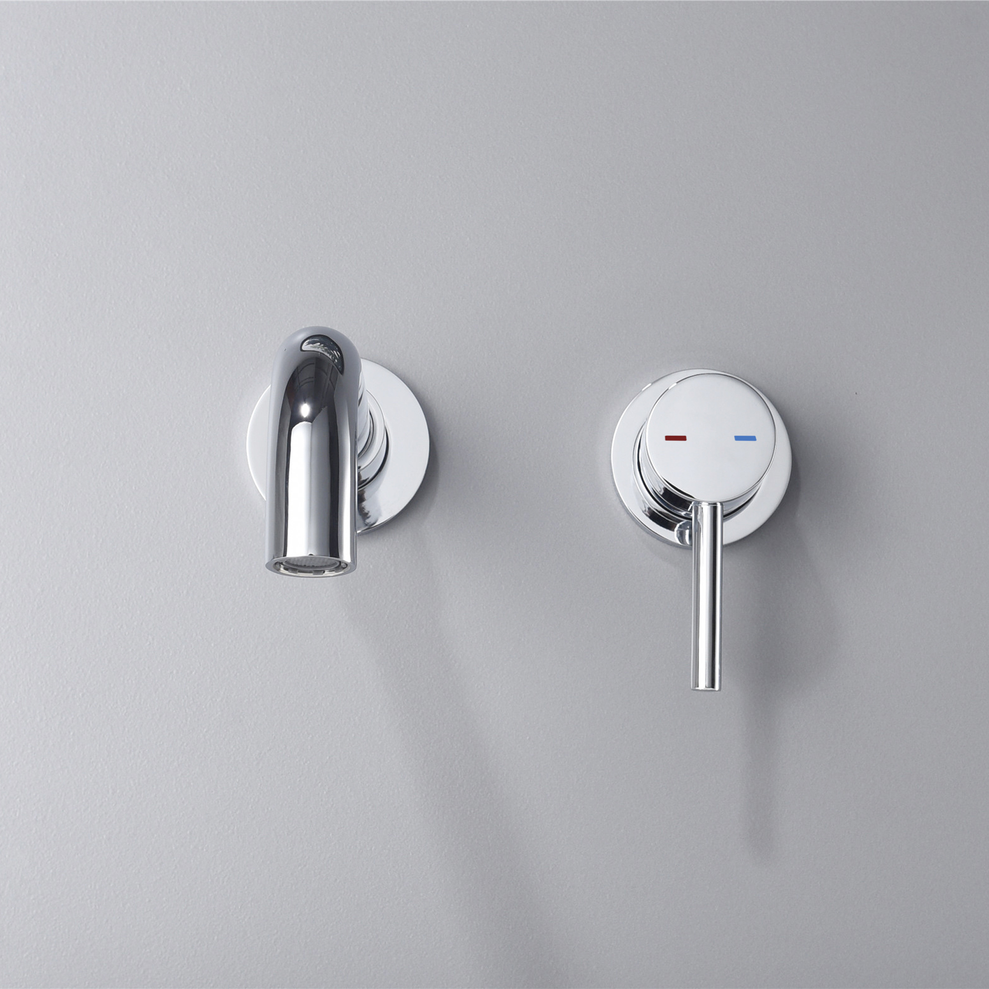 UMANYI Wall Mounted Bathroom Faucet Chrome Wall Mount Faucets for Bathroom Vessel Sink Brass Wall Bathtub Faucet with Rough-in Valve 360 Swivel Spout