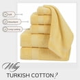 thumbnail image 2 of Juego de toallas de baño TEXTILOM 100% algodón turco, 6 piezas, color amarillo, 2 of 6
