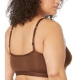 thumbnail image 4 of Calvin Klein Women's Plus Form to Body Unlined Bralette, Umber, 1X., 4 of 4