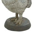 thumbnail image 5 of 8" x 12" White Polyresin Rooster Sculpture, by DecMode, 5 of 10