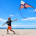 thumbnail image 6 of Kite, Delta Kites for Kids Ages 4-8 & 8-12, Extremely Easy to Fly for Beginners, with 328ft String, for Outdoor Activities & Family Trip Easter Gifts(Triangle Eagle), 6 of 8