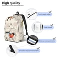 thumbnail image 5 of Daiia Little Birds Vintage Canvas Backpack for Men and Women ,Hiking Backpack,Travel Laptop Bag for School,Large Capacity Backpack, 5 of 8