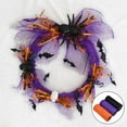 thumbnail image 2 of GUOOL 3 Rolls Ribbon Orange 6 inch Width Mesh Rolls for Wreaths Bows Gift Wrapping, 2 of 9
