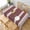 Burgundy Wine Gray, variant on Modern Bold Black White Stripe Rectangle Table Cloth Soft Washable Oblong Tablecloth Covers for Kitchen & Table Linens 60" x 84"