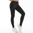 thumbnail image 2 of CAIVO Women Flare Leggings For Yoga Pants High Waisted Bootcut Casual Stretch Solid Color Athletic Gym Pilates Running Fitness Trousers , Black, 2 of 5