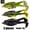 Black, Blue, Green, variant on 3pcs Double Helix Propeller Surface Frog Lure Set, Rotating Tail Floating Swing Bait with Sharp Hook, Suitable for Perch, Catfish and Other Freshwater Fishing