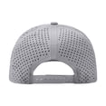 thumbnail image 2 of TOPTIE Quick Dry Trucker Cap 5 Panel Waterproof Snapback Mid Profile Polyester Baseball Cap-Light Grey, 2 of 8