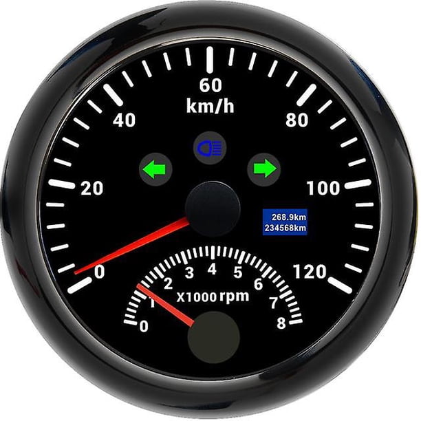 Hd Universal Digital 85mm Gps Speedometer With 8000rpm Tachometer Tacho Sensor M16 M18 Car Motorcycle 120kmh 160kmh 200kmh Gauge
